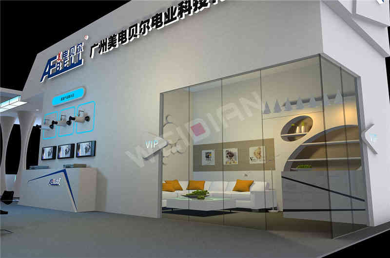 美電貝爾深圳安防展深圳展臺設計搭建 美電貝爾深圳安防展深圳展臺設計搭建