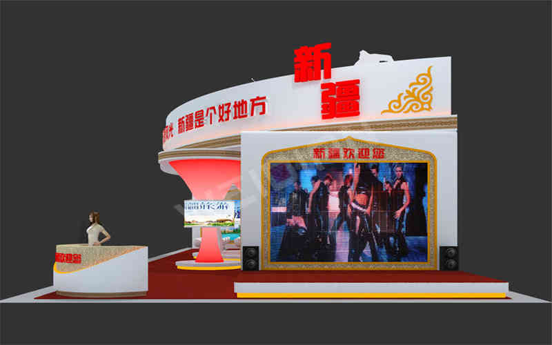 維點展覽裝飾設計公司助力新疆廣州國際旅游展覽會BITE廣州展臺設計搭建 維點展覽裝飾設計公司助力新疆廣州國際旅游展覽會BITE廣州展臺設計搭建